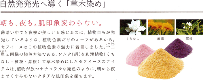 自然発光へ導く「草木染め」