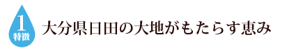 大分県日田の大地がもたらす恵み