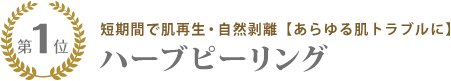 人気エステコース/ハーブピーリング