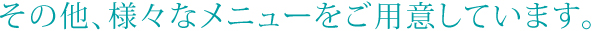 ブライダル･結婚式/その他のメニュー