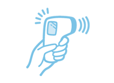 アンジュの新型コロナウイルス対策「入店時に検温にご協力ください」